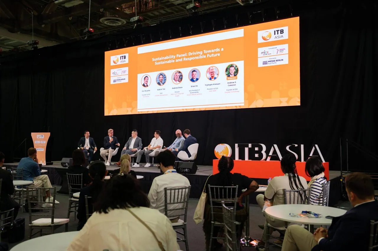 A panel on the main stage at ITB Asia